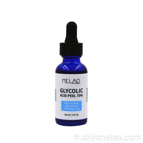 Sérum de pelage d&#39;acide glycolique